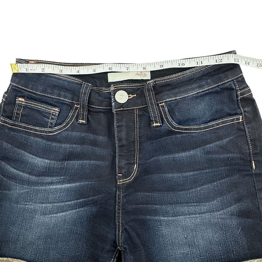 Daytrip Refined Dark Wash Denim Shorts Cuffed Hem Lynk Women's Size 25 - Picture 5 of 5